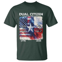 Proud American Texan T Shirt Dual Citizen Liberty Or Death Come And Take It
