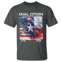 Proud American Texan T Shirt Dual Citizen Liberty Or Death Come And Take It