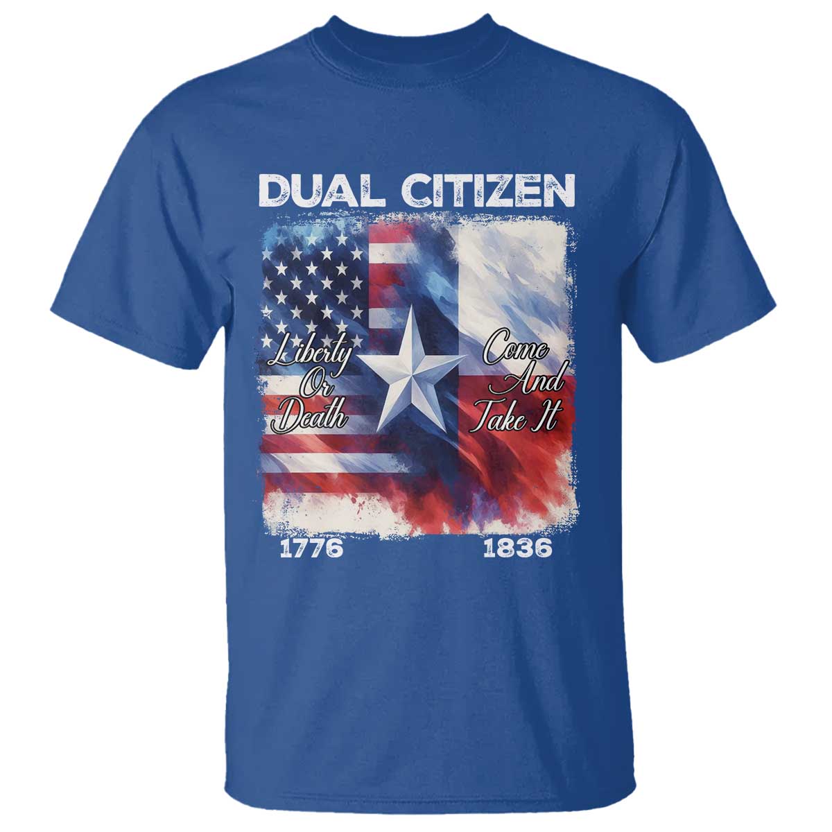 Proud American Texan T Shirt Dual Citizen Liberty Or Death Come And Take It