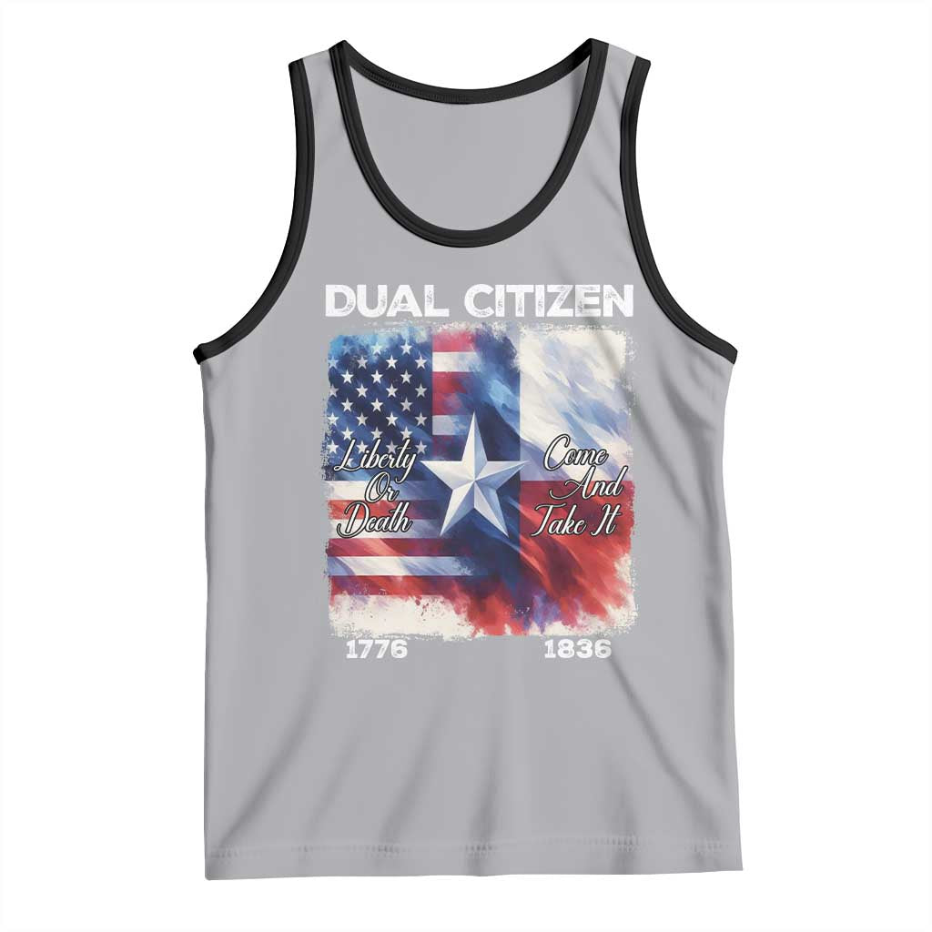 Proud American Texan Tank Top Dual Citizen Liberty Or Death Come And Take It