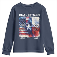 Proud American Texan Youth Sweatshirt Dual Citizen Liberty Or Death Come And Take It