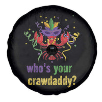 Funny Who's Your Crawdaddy Spare Tire Cover Crawfish Beads Mardi Gras