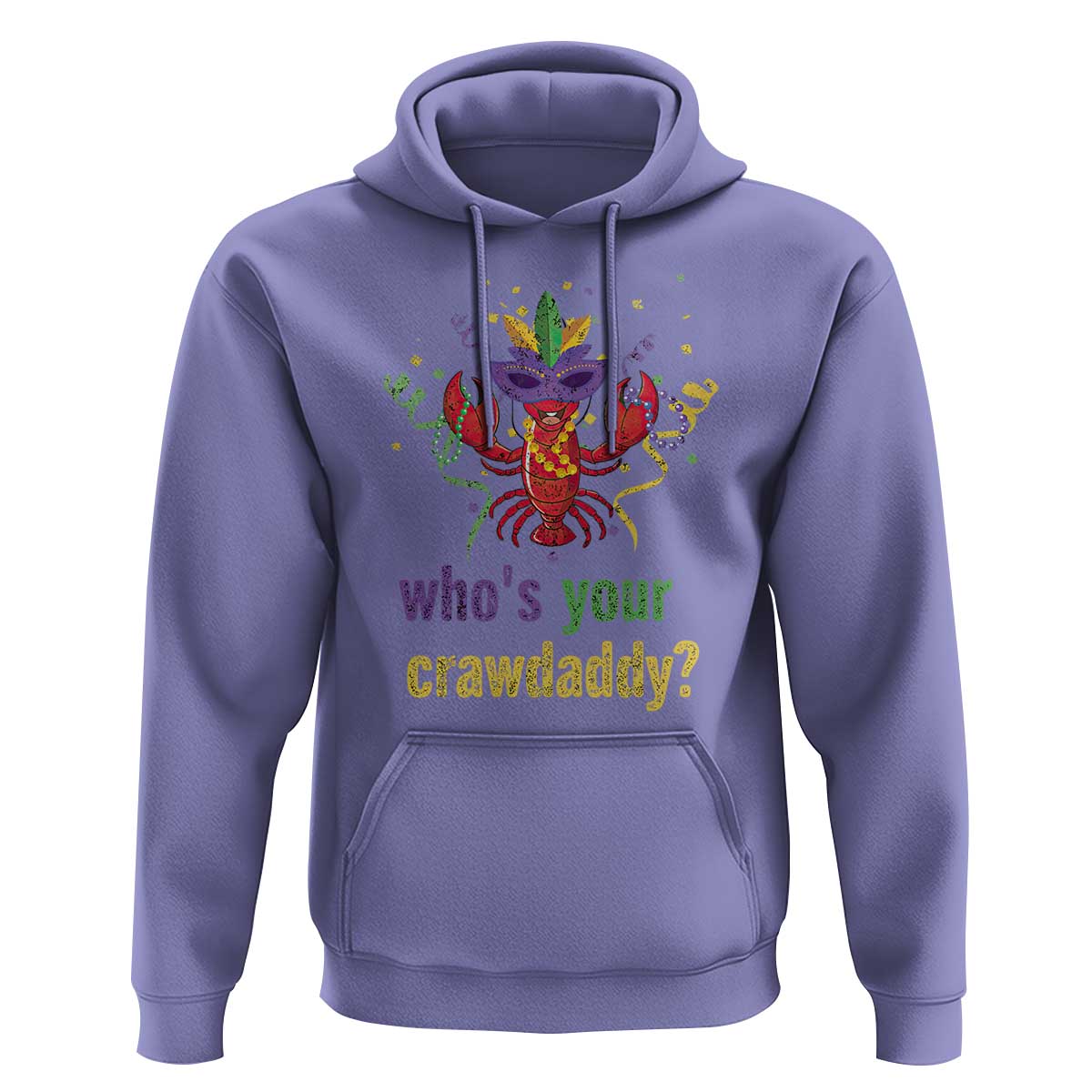 Funny Who's Your Crawdaddy Hoodie Crawfish Beads Mardi Gras