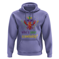 Funny Who's Your Crawdaddy Hoodie Crawfish Beads Mardi Gras