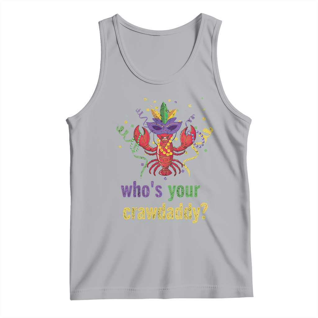 Funny Who's Your Crawdaddy Tank Top Crawfish Beads Mardi Gras