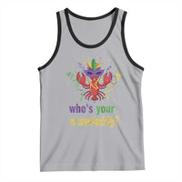 Funny Who's Your Crawdaddy Tank Top Crawfish Beads Mardi Gras