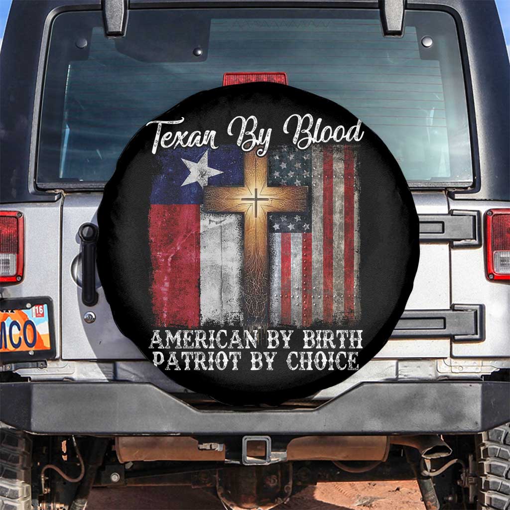 Proud American Texan Jesus Spare Tire Cover Texan By Blood American By Birth Patriot By Choice Cross