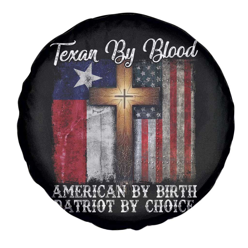 Proud American Texan Jesus Spare Tire Cover Texan By Blood American By Birth Patriot By Choice Cross