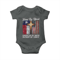Proud American Texan Jesus Baby Onesie Texan By Blood American By Birth Patriot By Choice Cross