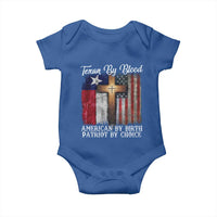 Proud American Texan Jesus Baby Onesie Texan By Blood American By Birth Patriot By Choice Cross