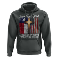 Proud American Texan Jesus Hoodie Texan By Blood American By Birth Patriot By Choice Cross