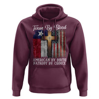 Proud American Texan Jesus Hoodie Texan By Blood American By Birth Patriot By Choice Cross