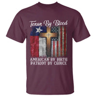 Proud American Texan Jesus T Shirt Texan By Blood American By Birth Patriot By Choice Cross