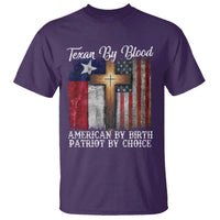 Proud American Texan Jesus T Shirt Texan By Blood American By Birth Patriot By Choice Cross