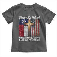 Proud American Texan Jesus Toddler T Shirt Texan By Blood American By Birth Patriot By Choice Cross