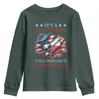 It's A Texas Thing Y'all Wouldn't Understand Youth Sweatshirt USA Texas Flag