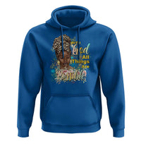 Christian African American Hoodie With God All Things Are Possible Black Prayer