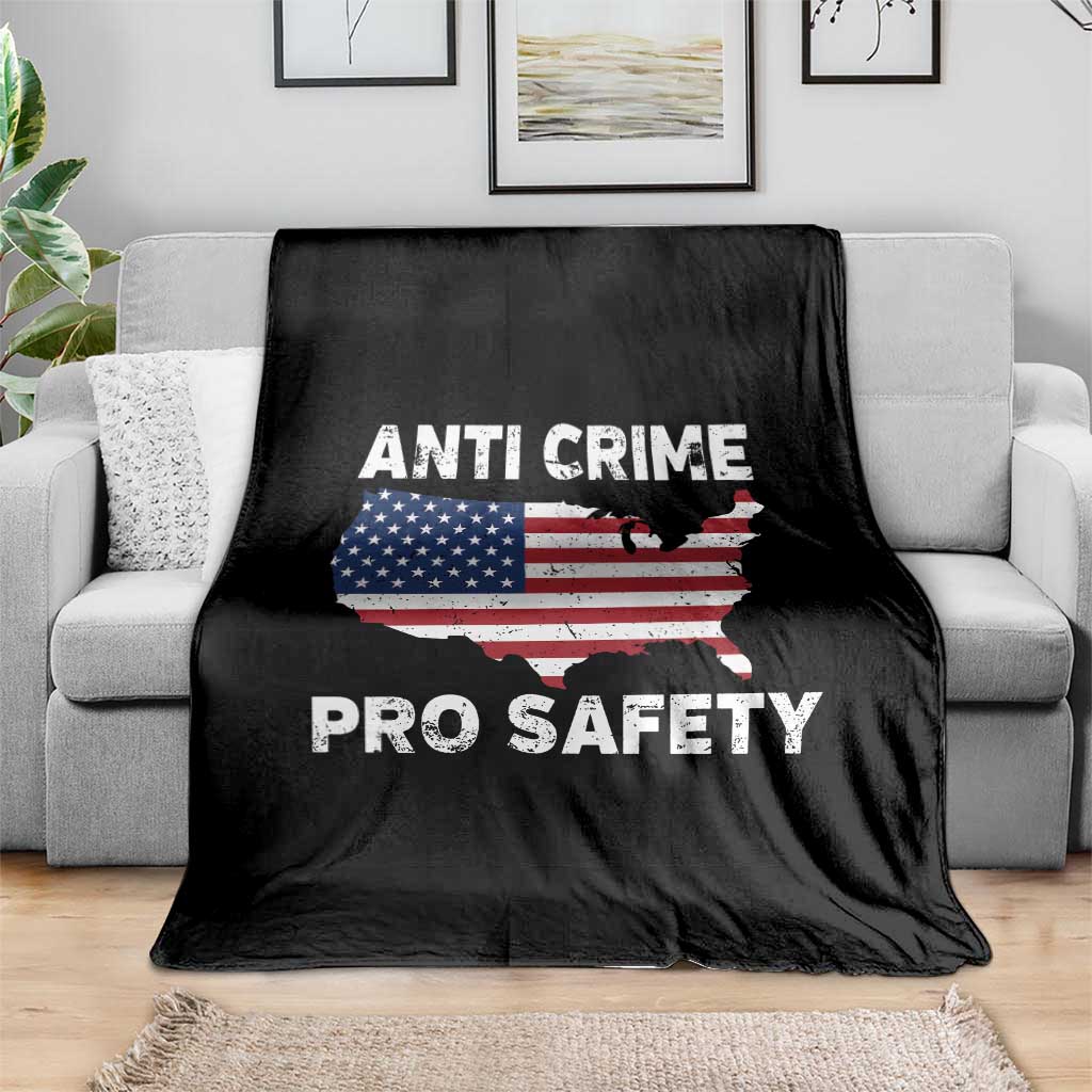Anti Crime Pro Safety Throw Blanket Mayor Resistance Protest Jacob Political