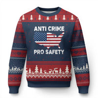 Anti Crime Pro Safety Ugly Christmas Sweater Mayor Resistance Protest Jacob Political