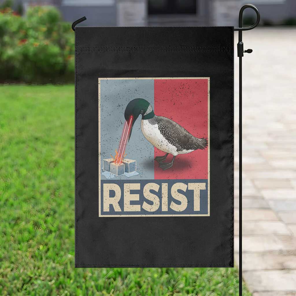 Minnesota Loon Resist Garden Flag Loon Bird Laser Ice Cube Poster Graphic