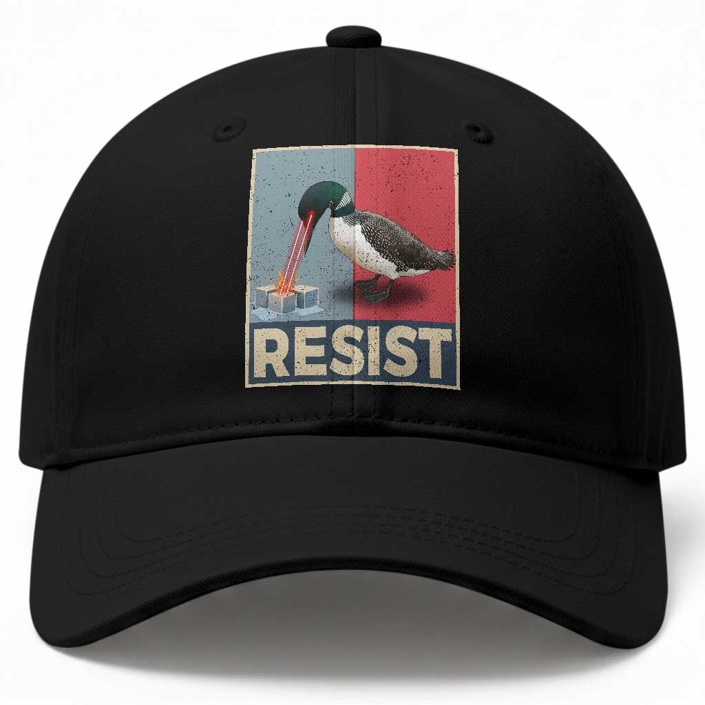 Minnesota Loon Resist Baseball Cap Loon Bird Laser Ice Cube Poster Graphic