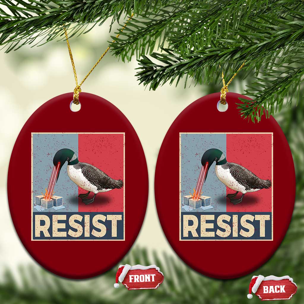 Minnesota Loon Resist Ceramic Ornament Loon Bird Laser Ice Cube Poster Graphic
