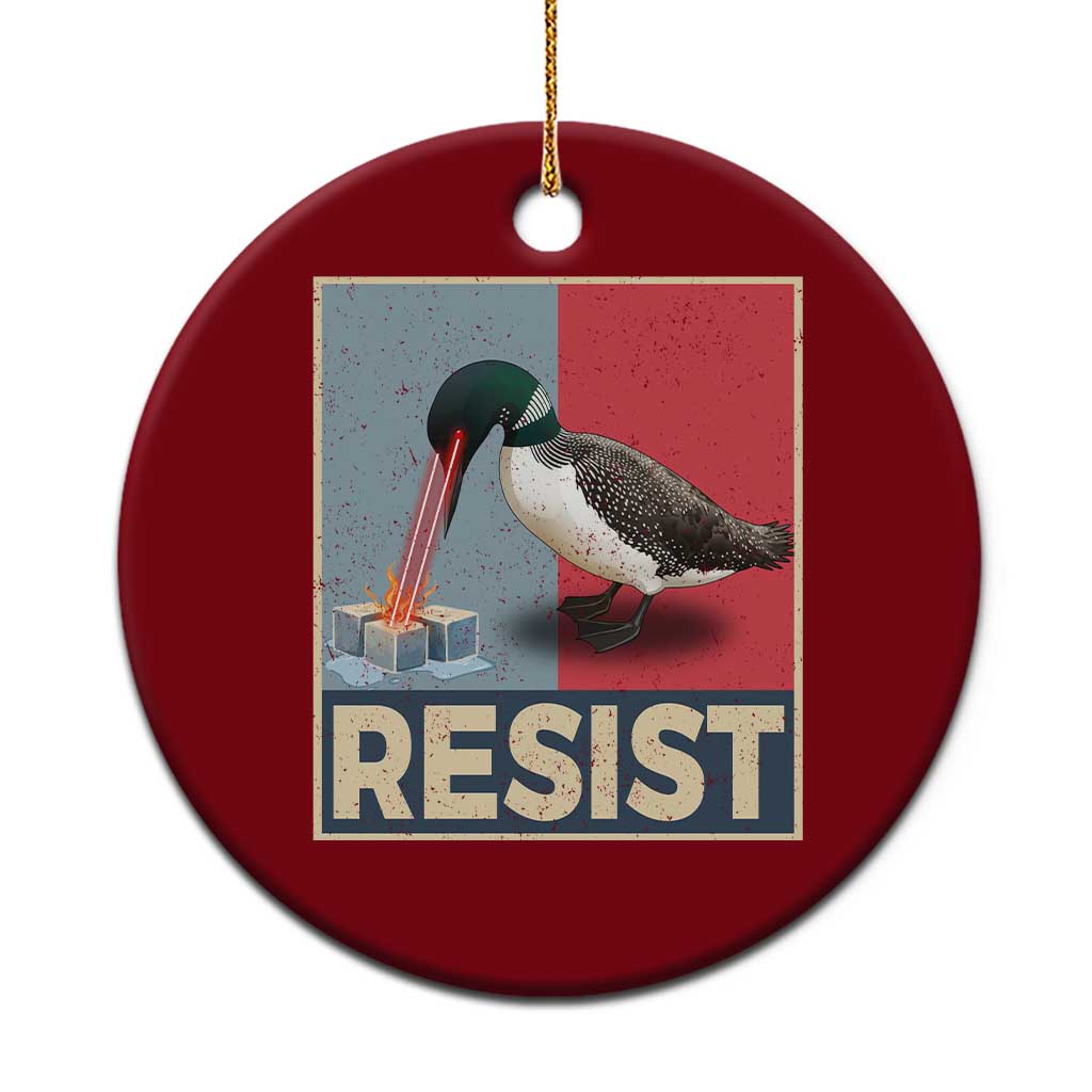 Minnesota Loon Resist Ceramic Ornament Loon Bird Laser Ice Cube Poster Graphic