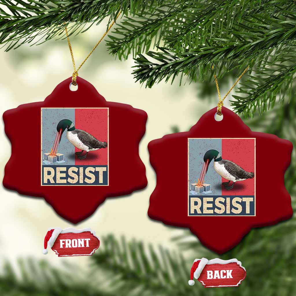 Minnesota Loon Resist Ceramic Ornament Loon Bird Laser Ice Cube Poster Graphic