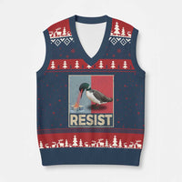 Minnesota Loon Resist V-Neck Knit Sweater Vest Loon Bird Laser Ice Cube Poster Graphic