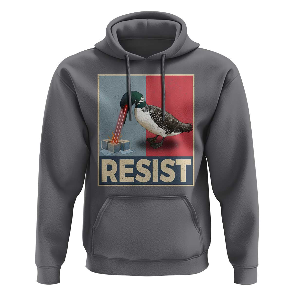 Minnesota Loon Resist Hoodie Loon Bird Laser Ice Cube Poster Graphic
