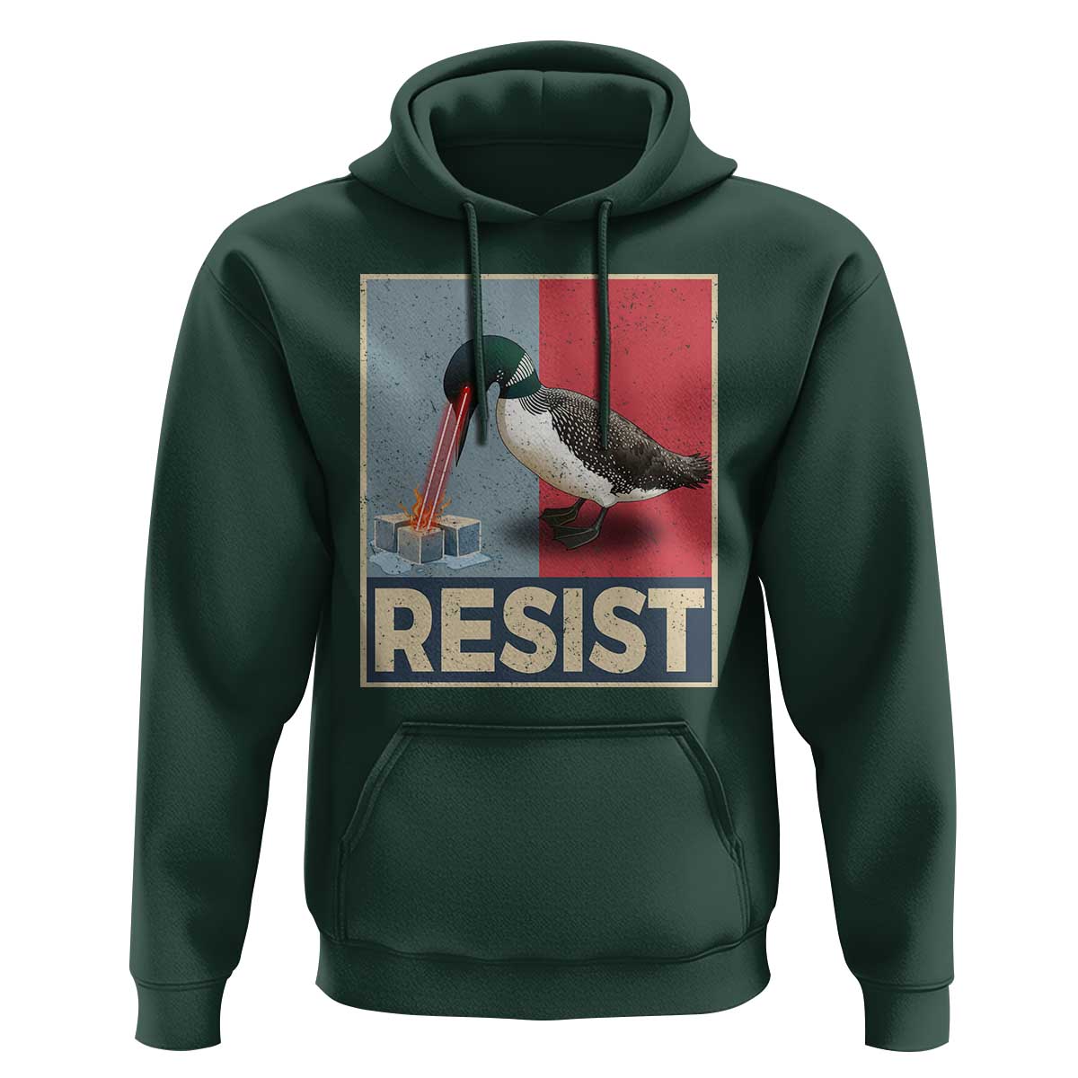 Minnesota Loon Resist Hoodie Loon Bird Laser Ice Cube Poster Graphic