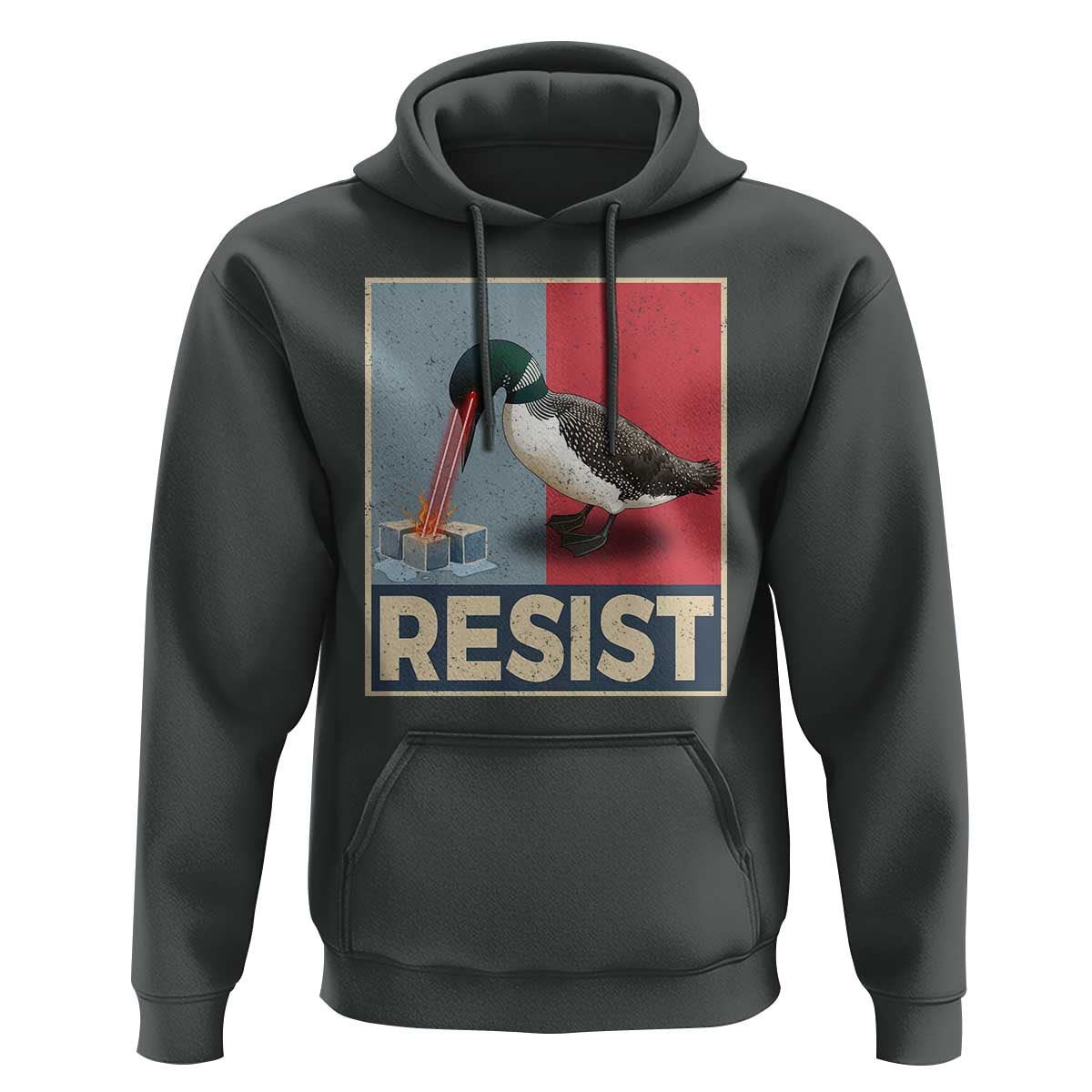 Minnesota Loon Resist Hoodie Loon Bird Laser Ice Cube Poster Graphic