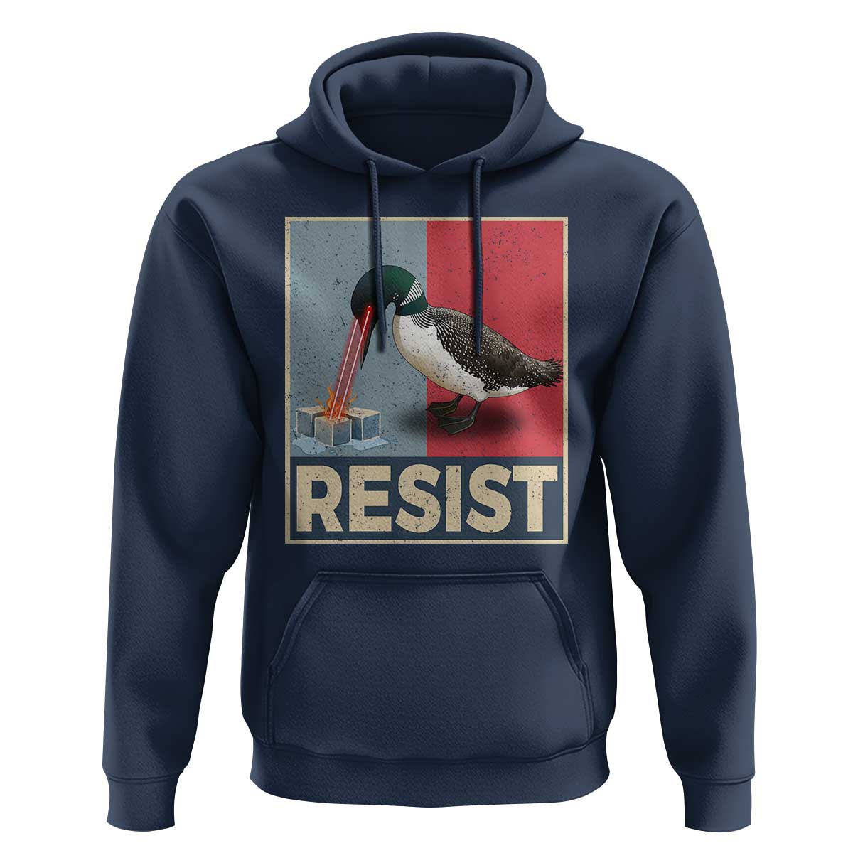 Minnesota Loon Resist Hoodie Loon Bird Laser Ice Cube Poster Graphic