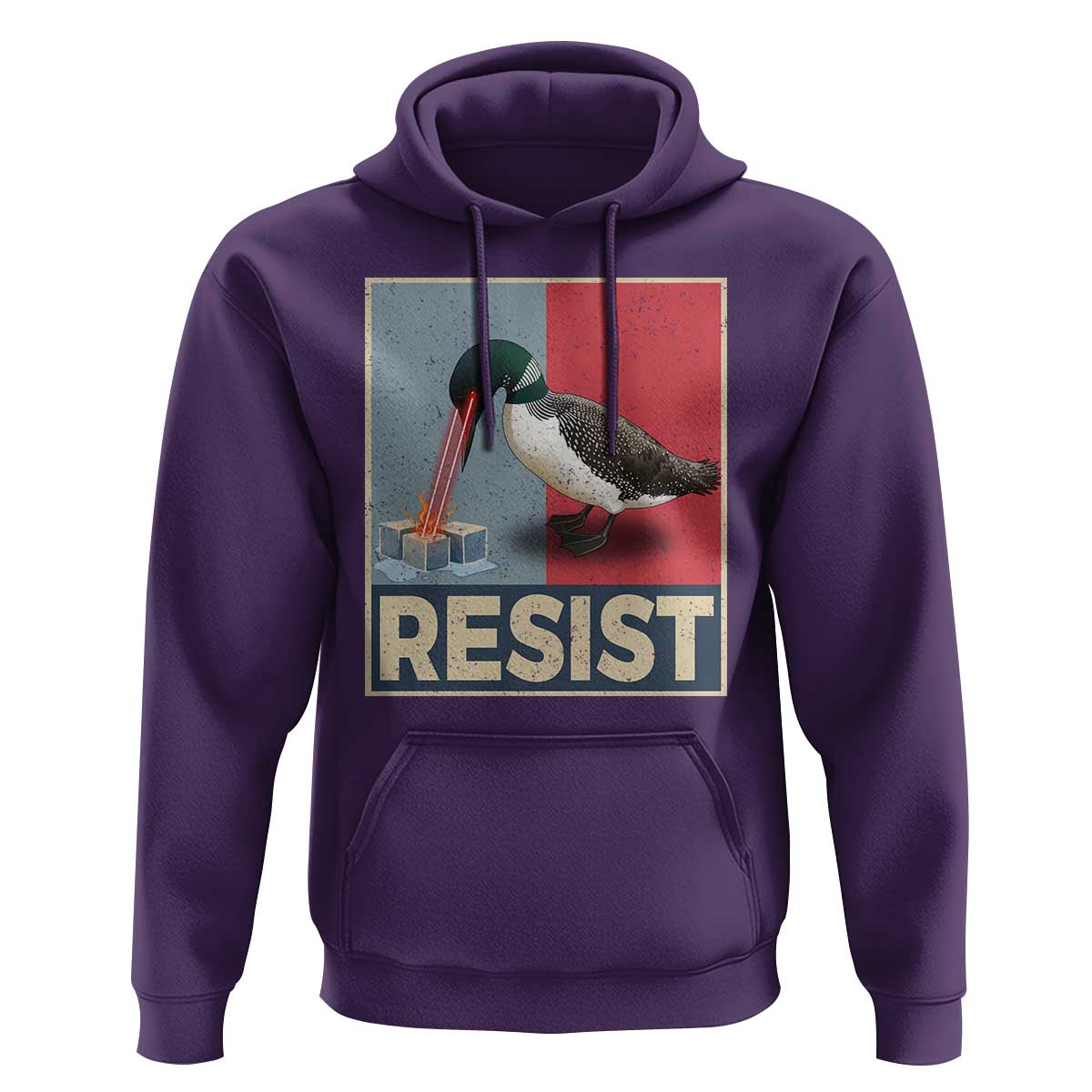 Minnesota Loon Resist Hoodie Loon Bird Laser Ice Cube Poster Graphic