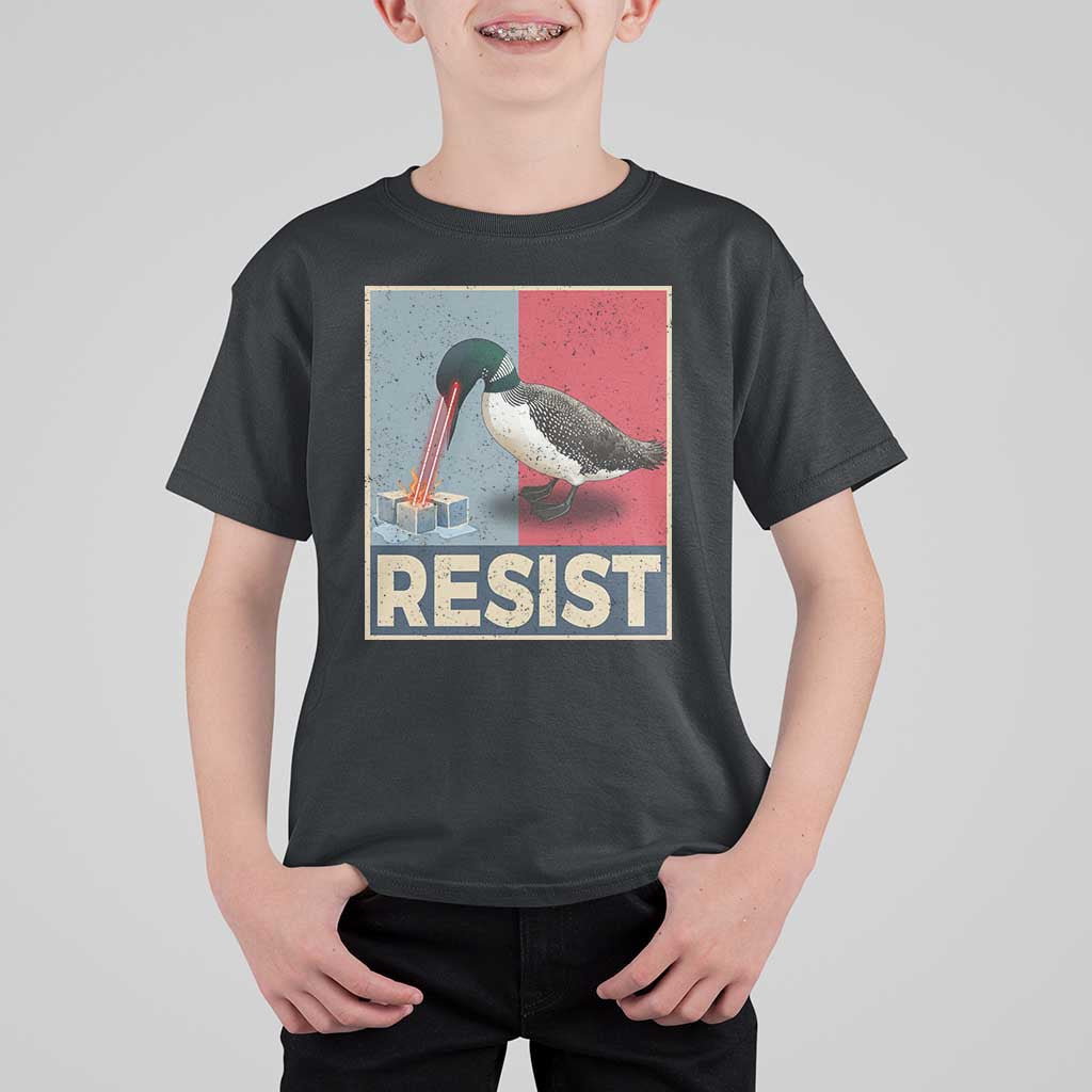 Minnesota Loon Resist T Shirt For Kid Loon Bird Laser Ice Cube Poster Graphic
