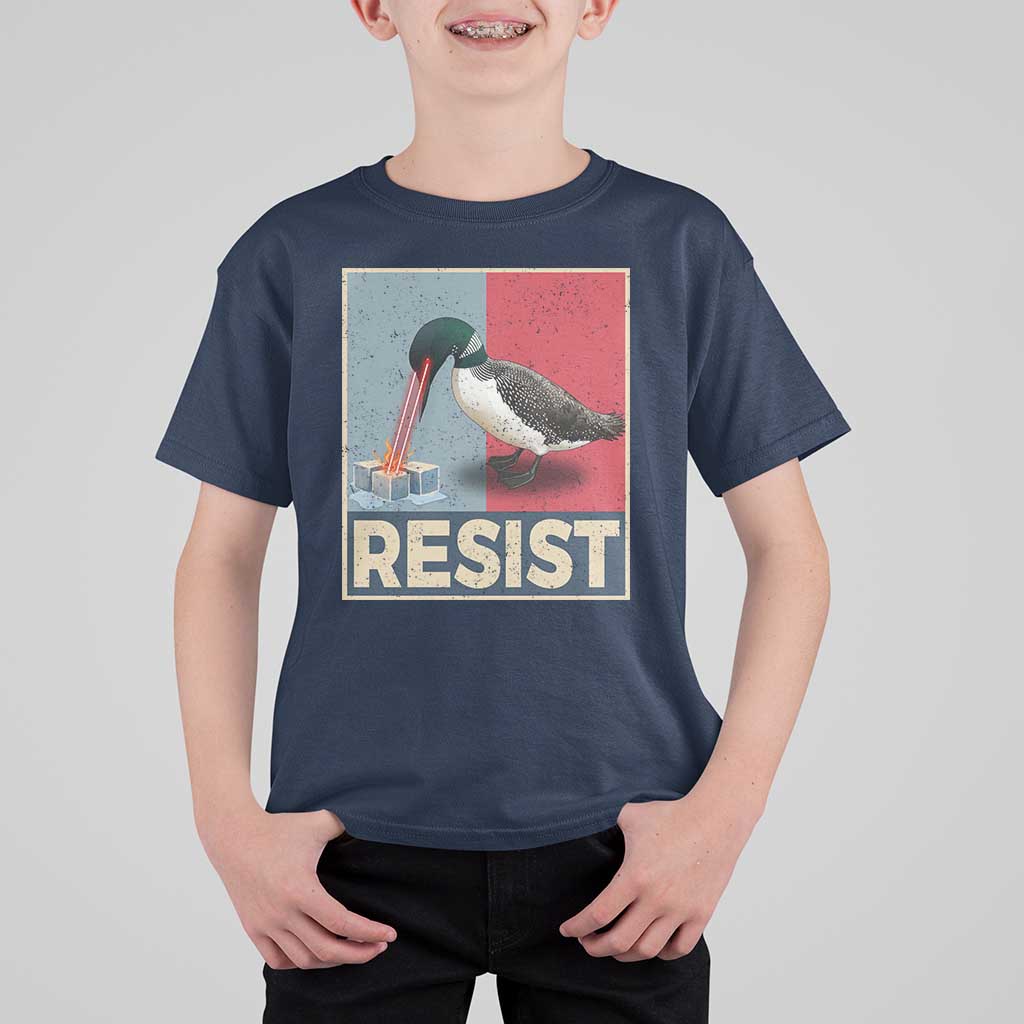 Minnesota Loon Resist T Shirt For Kid Loon Bird Laser Ice Cube Poster Graphic
