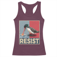 Minnesota Loon Resist Racerback Tank Top Loon Bird Laser Ice Cube Poster Graphic