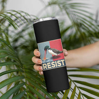 Minnesota Loon Resist Skinny Tumbler Loon Bird Laser Ice Cube Poster Graphic