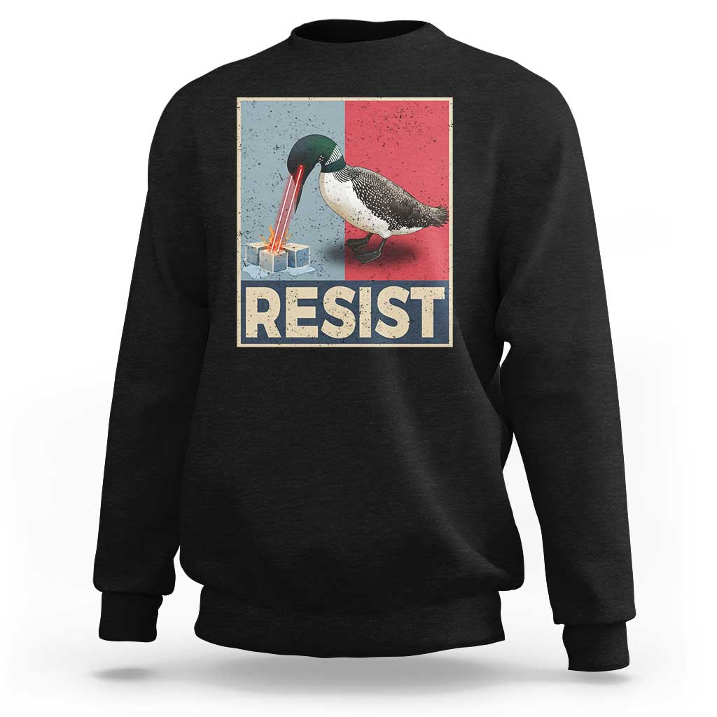 Minnesota Loon Resist Sweatshirt Loon Bird Laser Ice Cube Poster Graphic