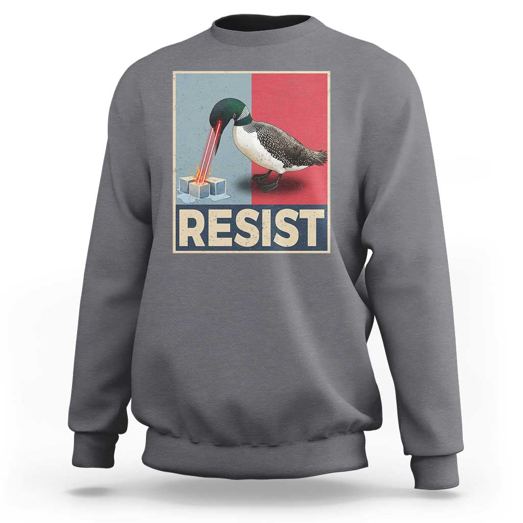 Minnesota Loon Resist Sweatshirt Loon Bird Laser Ice Cube Poster Graphic