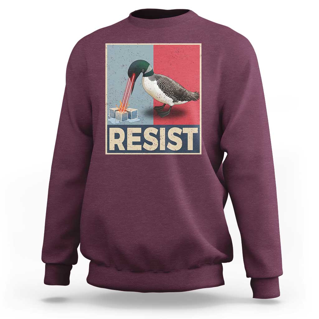 Minnesota Loon Resist Sweatshirt Loon Bird Laser Ice Cube Poster Graphic