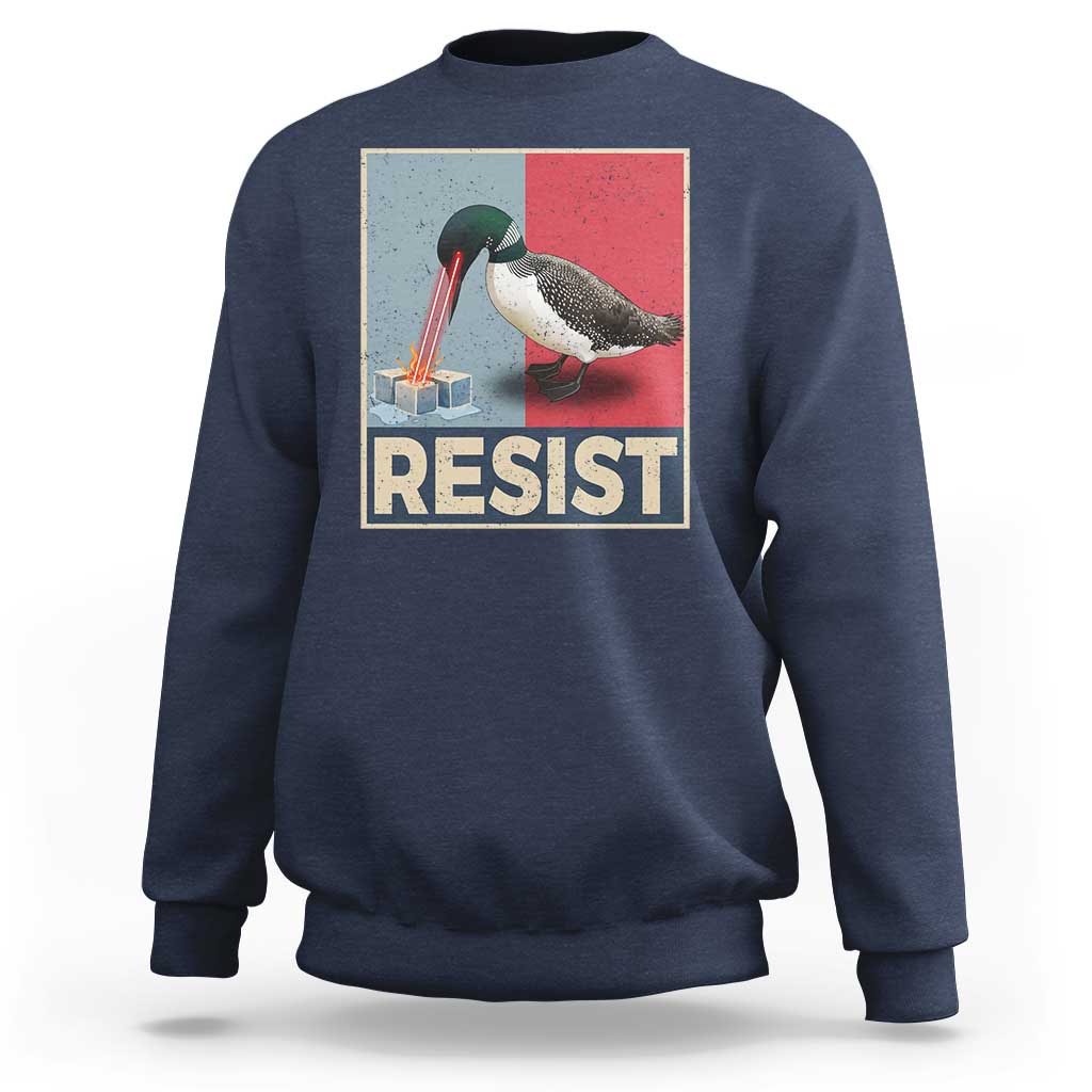 Minnesota Loon Resist Sweatshirt Loon Bird Laser Ice Cube Poster Graphic