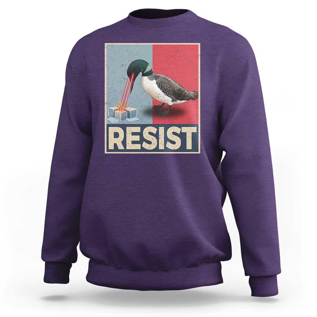 Minnesota Loon Resist Sweatshirt Loon Bird Laser Ice Cube Poster Graphic