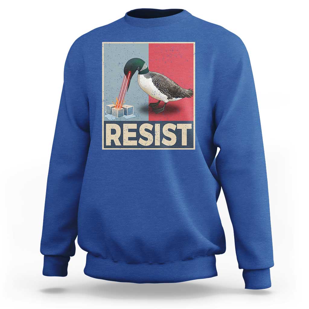 Minnesota Loon Resist Sweatshirt Loon Bird Laser Ice Cube Poster Graphic