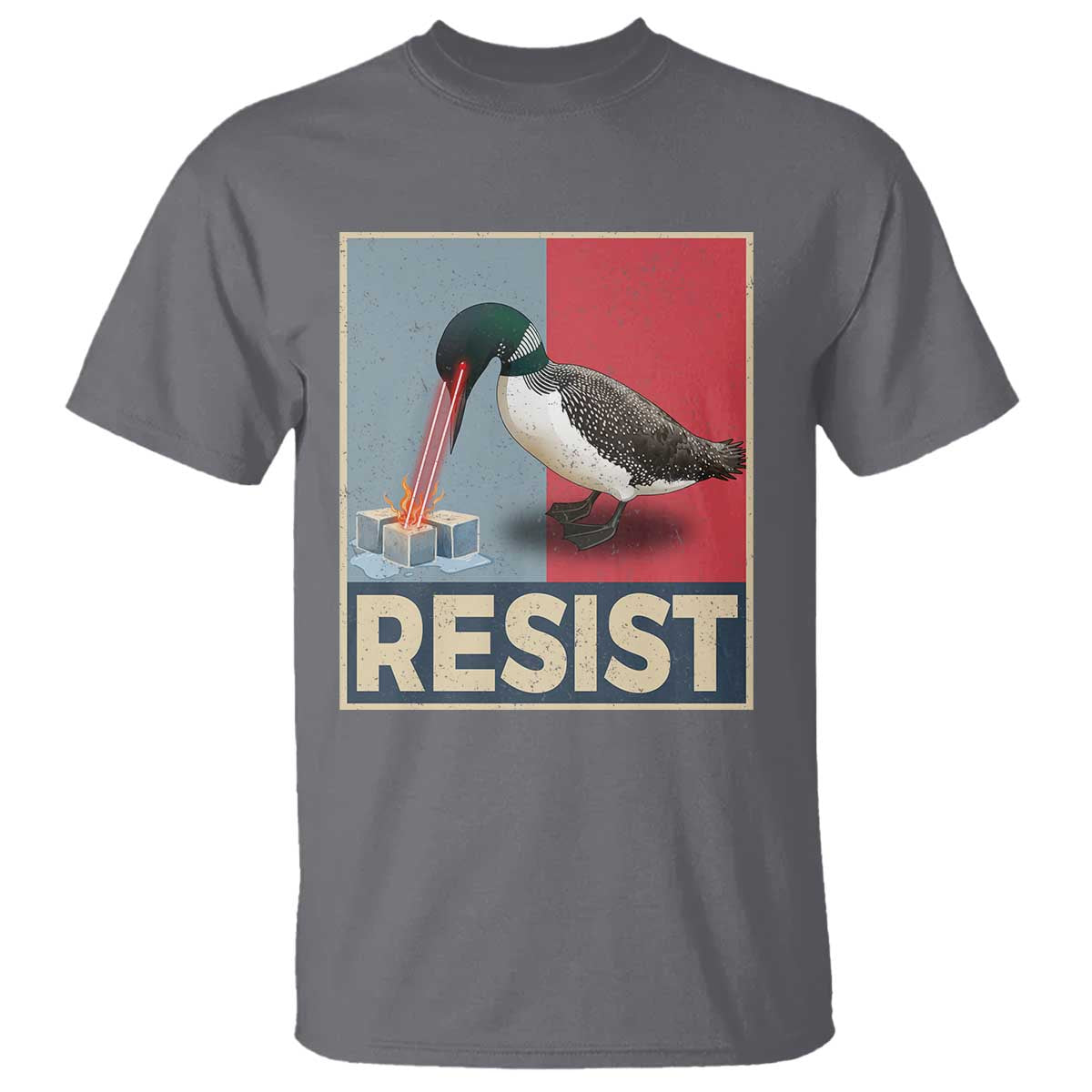 Minnesota Loon Resist T Shirt Loon Bird Laser Ice Cube Poster Graphic