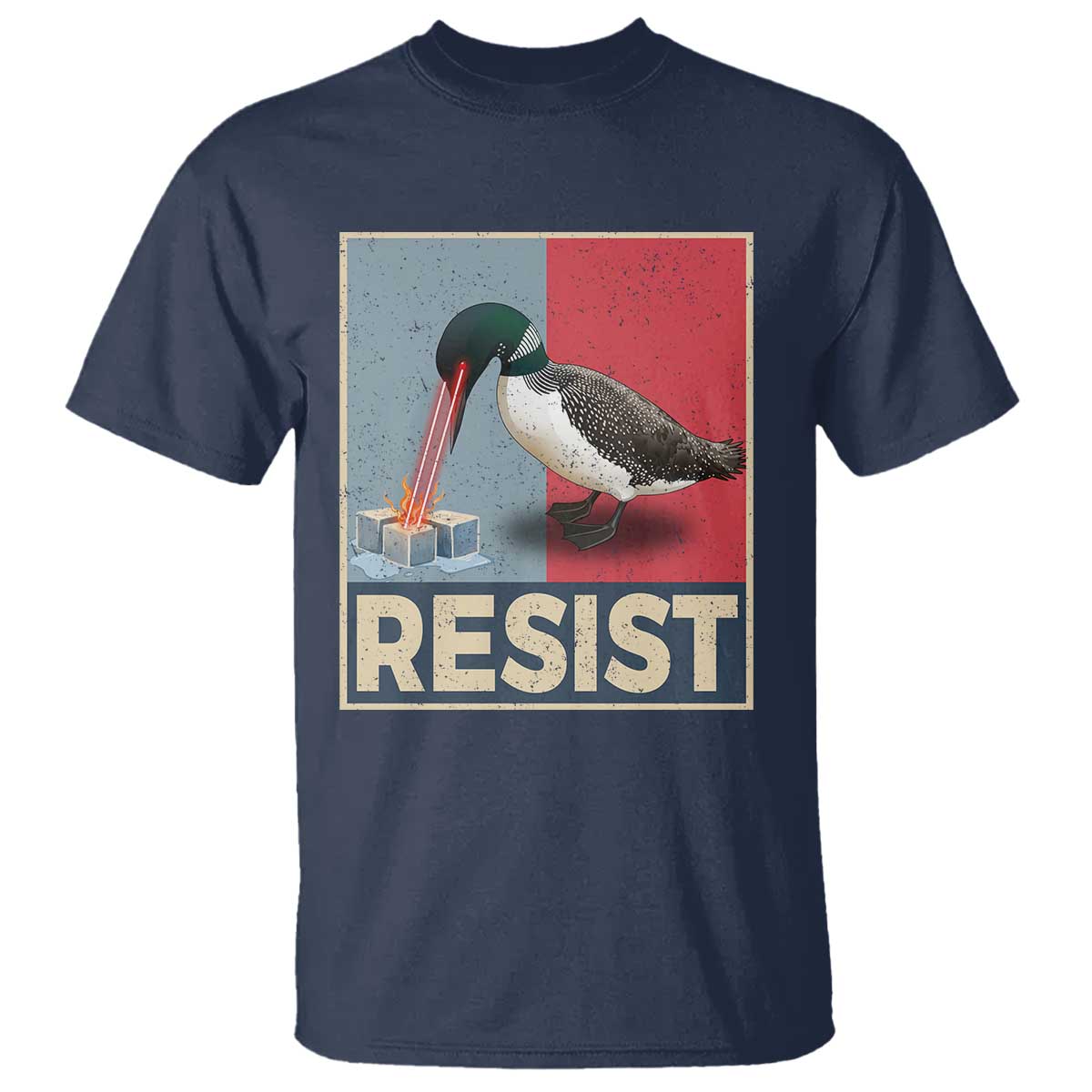 Minnesota Loon Resist T Shirt Loon Bird Laser Ice Cube Poster Graphic
