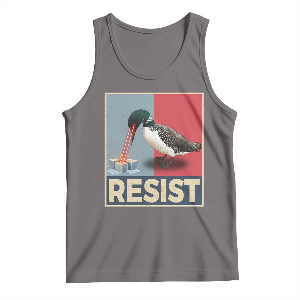 Minnesota Loon Resist Tank Top Loon Bird Laser Ice Cube Poster Graphic