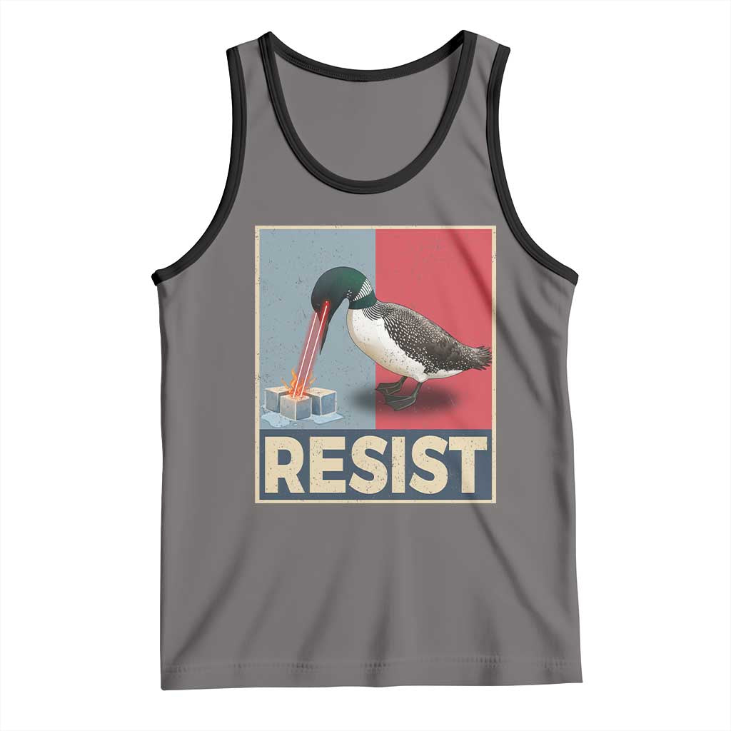 Minnesota Loon Resist Tank Top Loon Bird Laser Ice Cube Poster Graphic