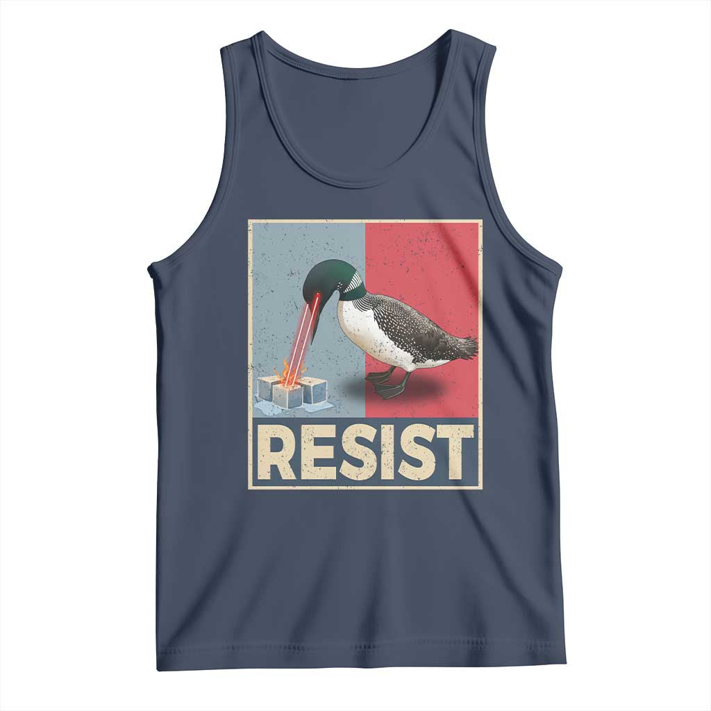 Minnesota Loon Resist Tank Top Loon Bird Laser Ice Cube Poster Graphic