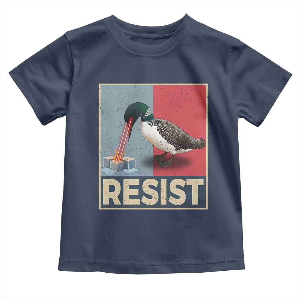 Minnesota Loon Resist Toddler T Shirt Loon Bird Laser Ice Cube Poster Graphic